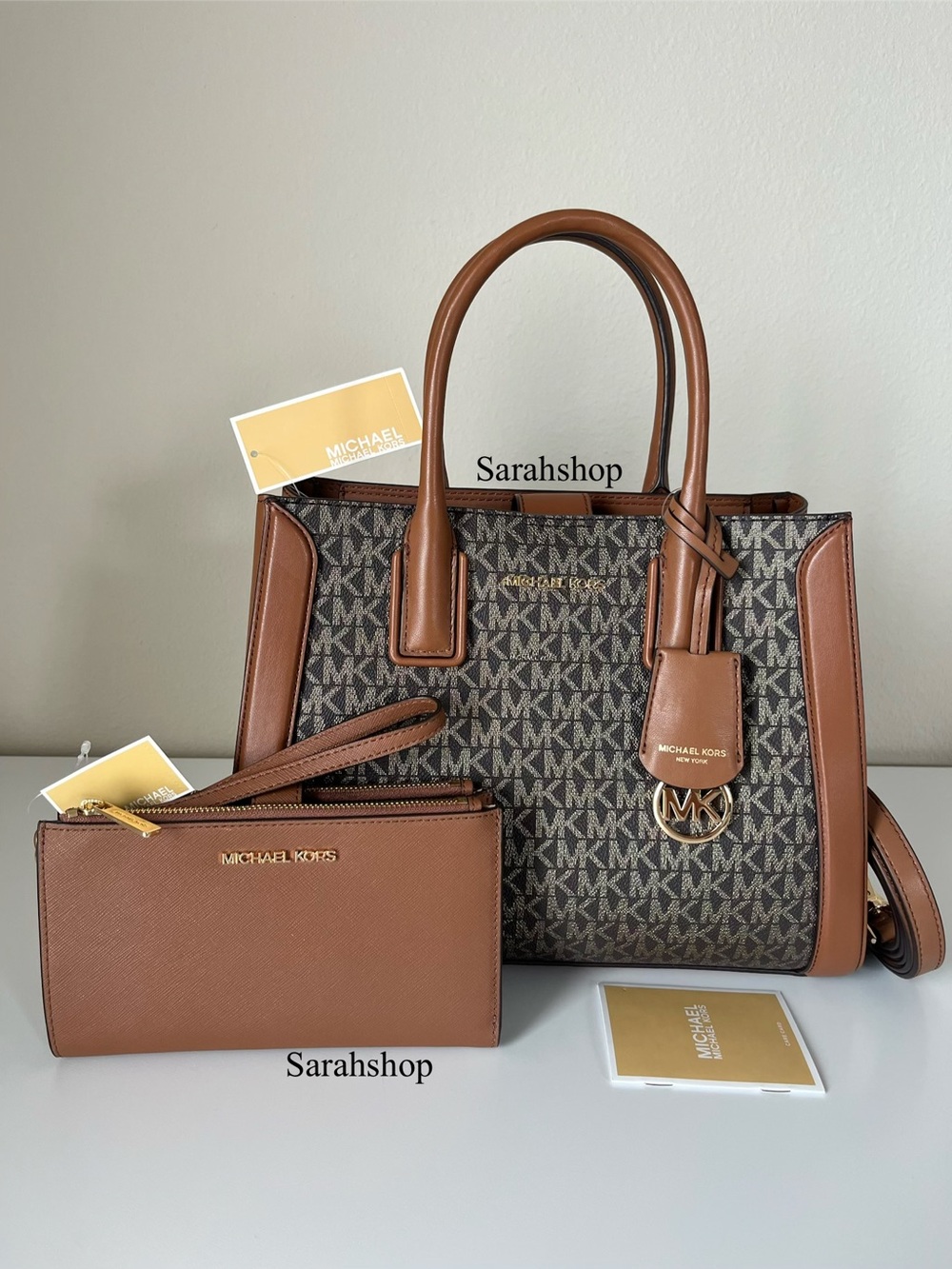 🌼Michael Kors Kali MD satchel set